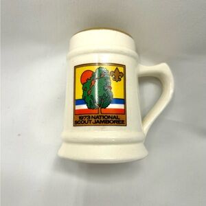 Boy Scouts 1973 National Scout Jamboree Ceramic Mug Vintage